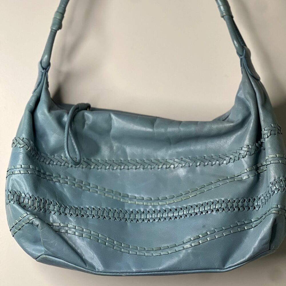 Sigri Olson Blue Leather shouder bag